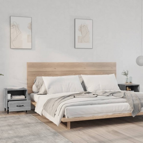 Tables de chevet 2 pcs Sonoma gris 