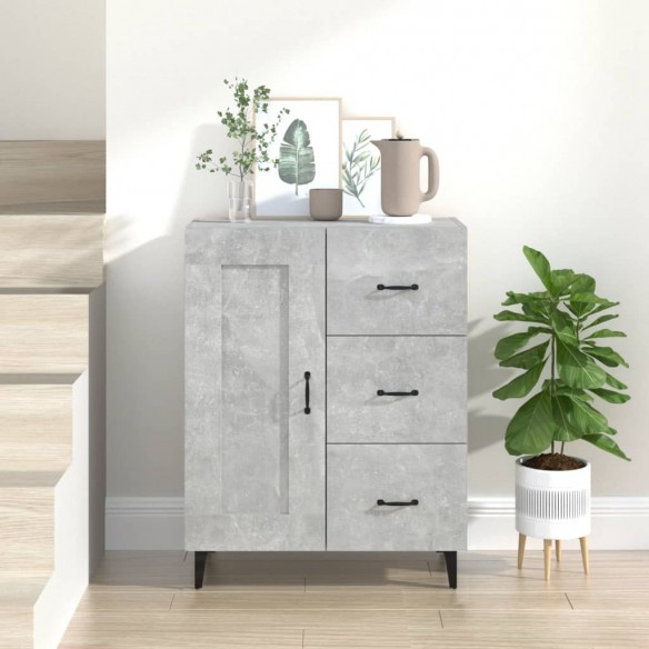 Buffet Gris béton 69,5x34x90 cm 
