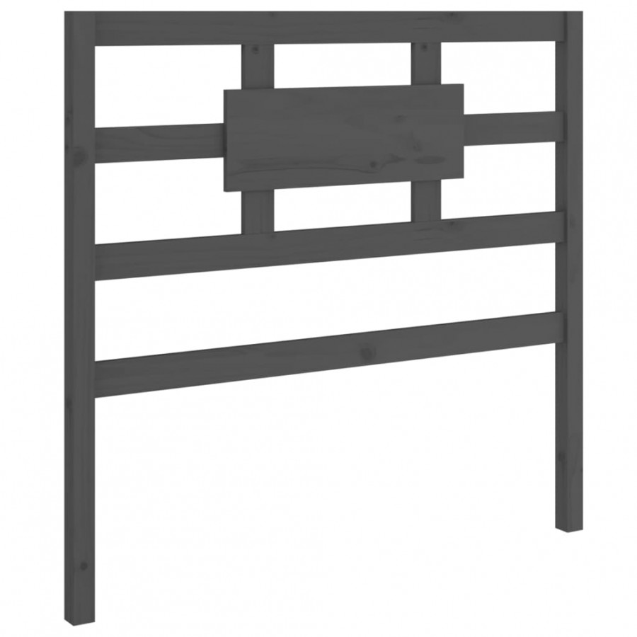Tête de lit Gris 80,5x4x100 cm Bois massif de pin