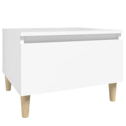 Table d'appoint Blanc 50x46x35 cm  2