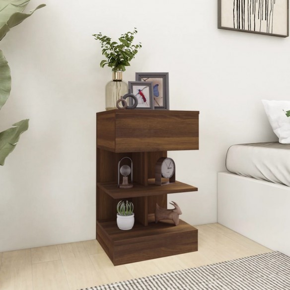 Tables de chevet 2pcs Chêne marron 40x35x65cm 