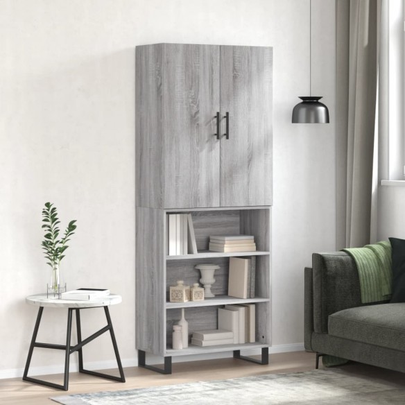 Buffet haut Sonoma gris 69,5x34x180 cm 