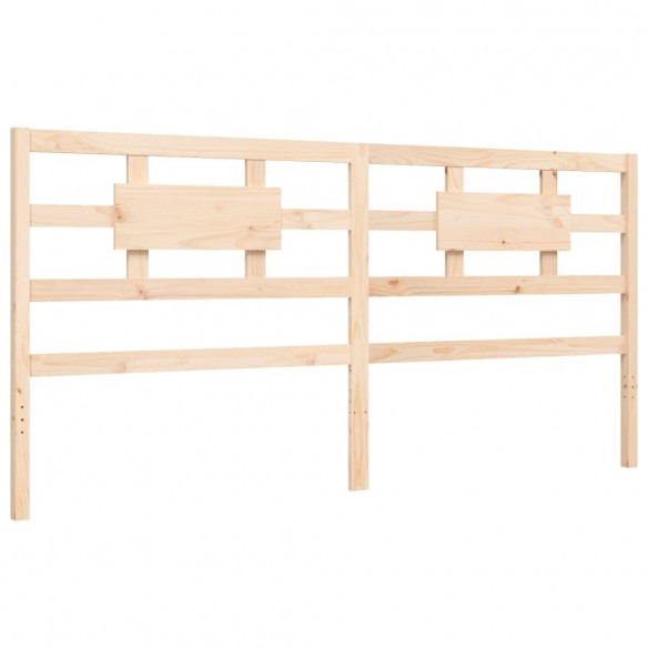 Lit avec tête de lit 200x200 cm bois massif