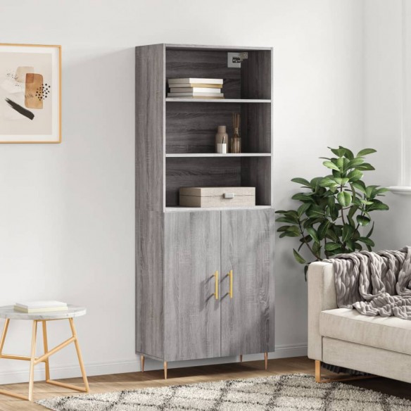 Buffet haut Sonoma gris 69,5x34x180 cm 