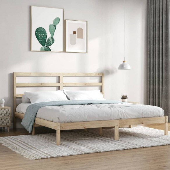 Lit Bois de pin massif 200x200 cm