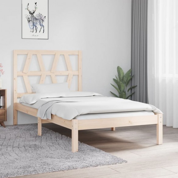 Lit Bois de pin massif 90x200 cm