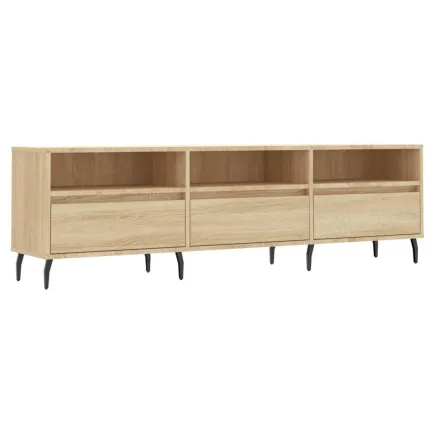 Meuble TV chêne sonoma 150x30x44,5 cm bois d'ingénierie 2