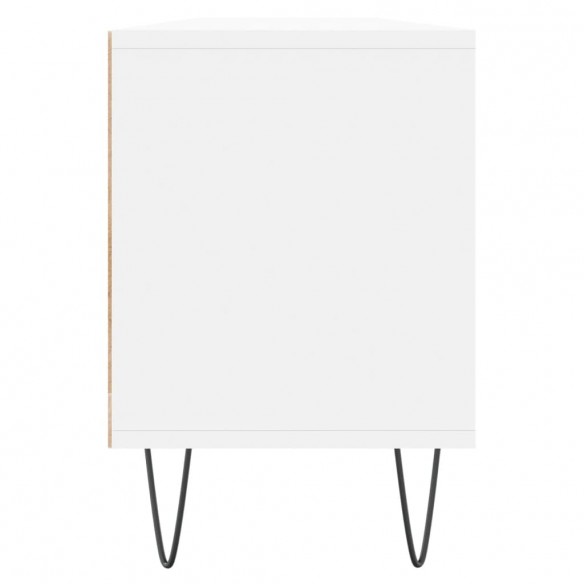 Meuble TV blanc 150x30x44,5 cm bois d'ingénierie