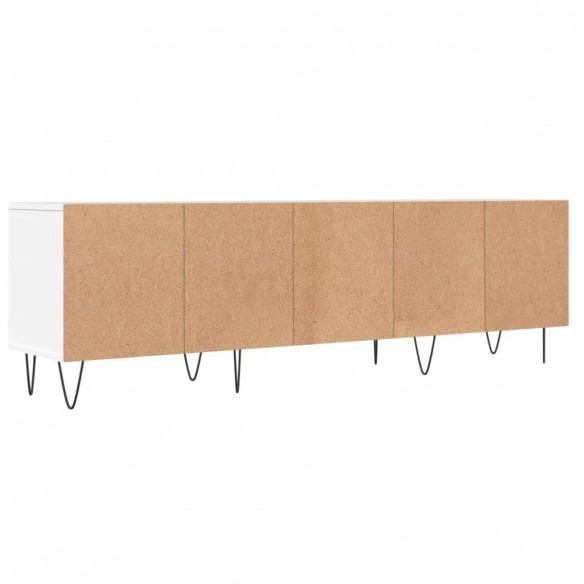 Meuble TV blanc 150x30x44,5 cm bois d'ingénierie