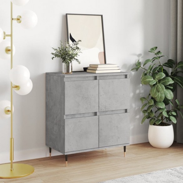 Buffet Gris béton 60x35x70 cm 