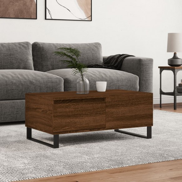 Table basse Chêne marron 90x50x36,5 cm 