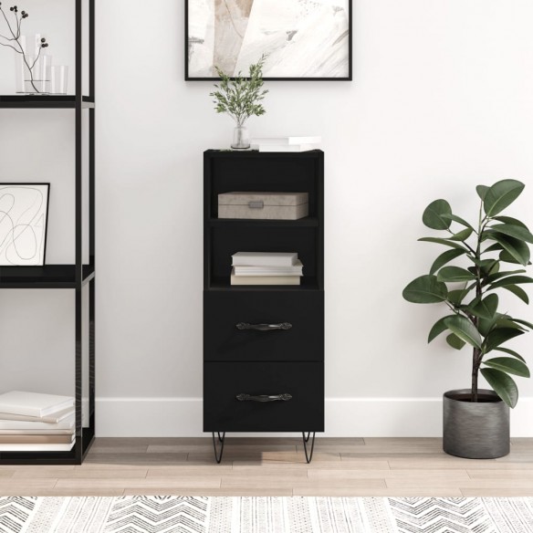 Buffet Noir 34,5x34x90 cm 
