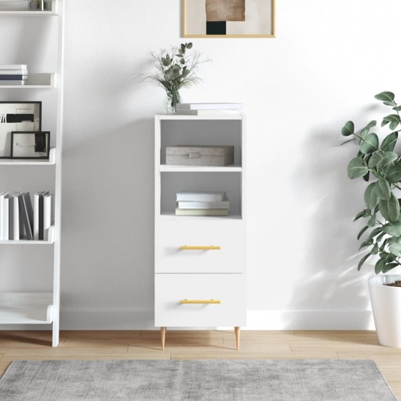 Buffet Blanc brillant 34,5x34x90 cm 