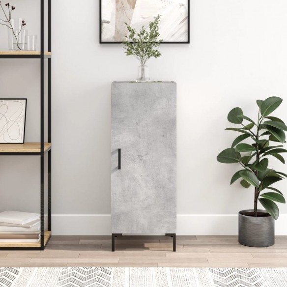Buffet Gris béton 34,5x34x90 cm 