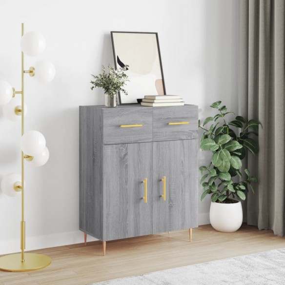 Buffet sonoma gris 69,5x34x90 cm bois d'ingénierie
