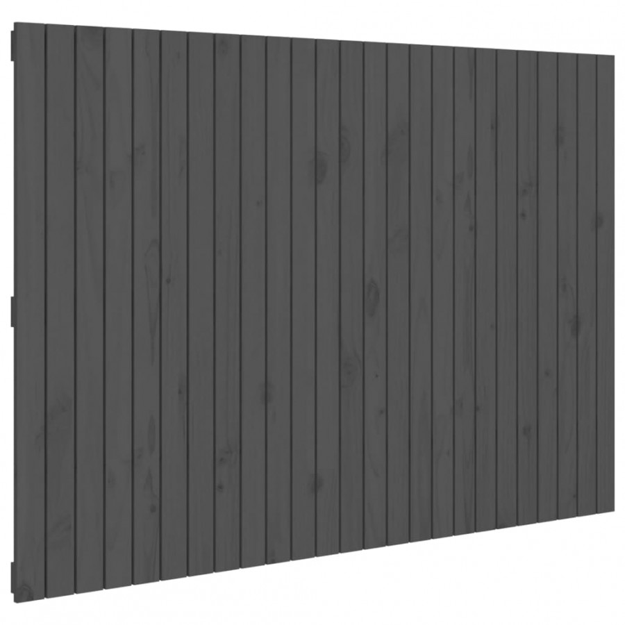 Tête de lit murale Gris 159,5x3x110 cm Bois massif de pin