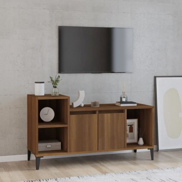 Meuble TV Chêne marron 100x35x55 cm 