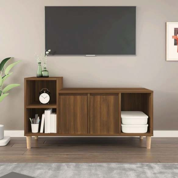 Meuble TV Chêne marron 100x35x55 cm 