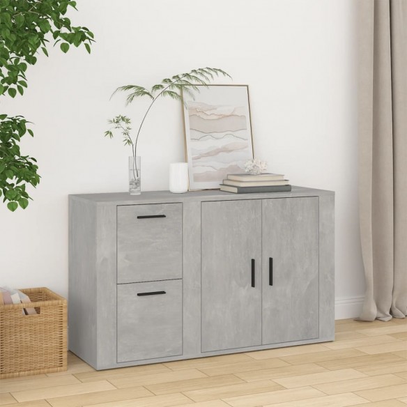 Buffet Gris béton 100x33x59,5 cm 
