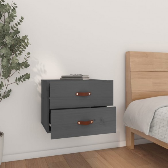 Tables de chevet murales 2 pcs Gris 50x36x40 cm Tables de chevet murales 2 pcs Gris 50x36x40 cm