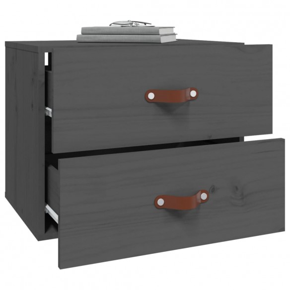Tables de chevet murales 2 pcs Gris 50x36x40 cm Tables de chevet murales 2 pcs Gris 50x36x40 cm