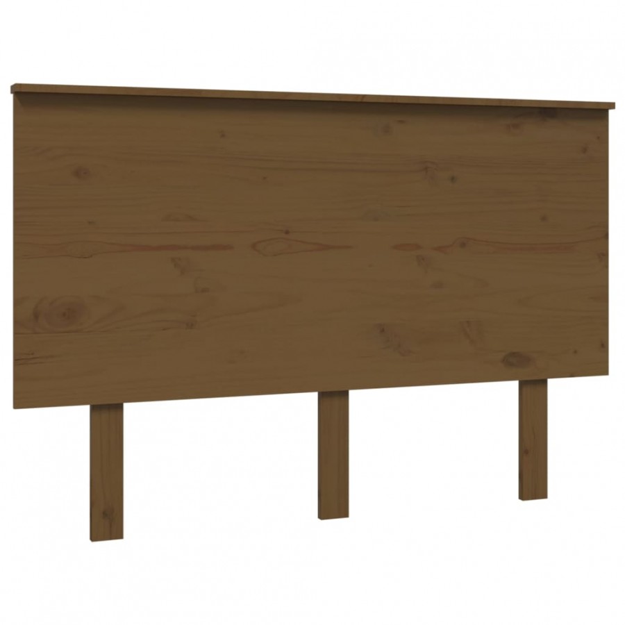 Tête de lit Marron miel 124x6x82,5 cm Bois massif de pin