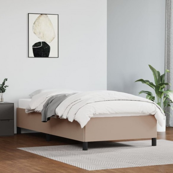 Lit Cappuccino 100x200 cm Similicuir