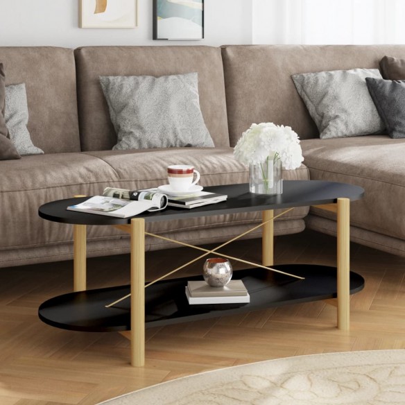 Table basse Noir 110x48x40 cm 