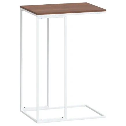 Table d'appoint Blanc 40x30x59 cm  2
