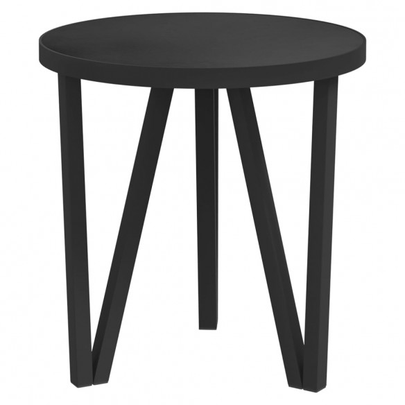 Table à thé Noir Ø35 cm MDF Table à thé Noir Ø35 cm MDF