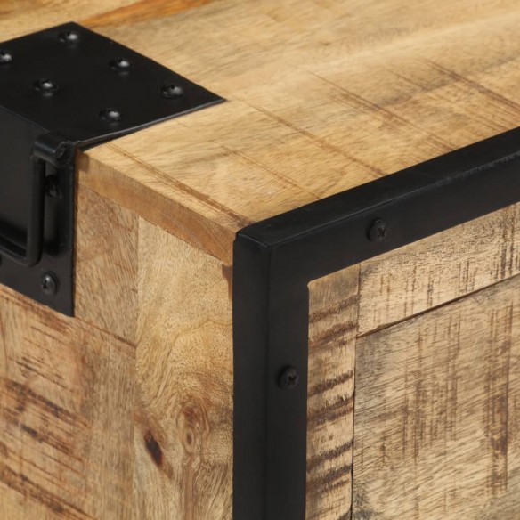 Buffet 100x31x60 cm Bois de manguier massif brut