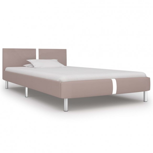 Lit Cappuccino Similicuir 90 x 200 cm