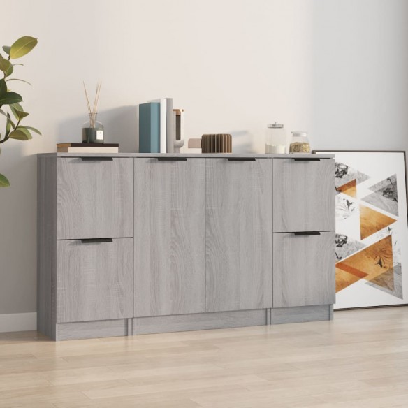 Buffets 3 pcs Sonoma gris 