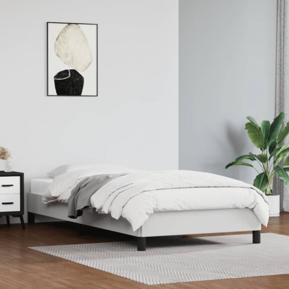 Lit Blanc 80x200 cm Similicuir