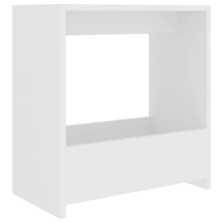 Table d'appoint Blanc 50x26x50 cm Aggloméré 2