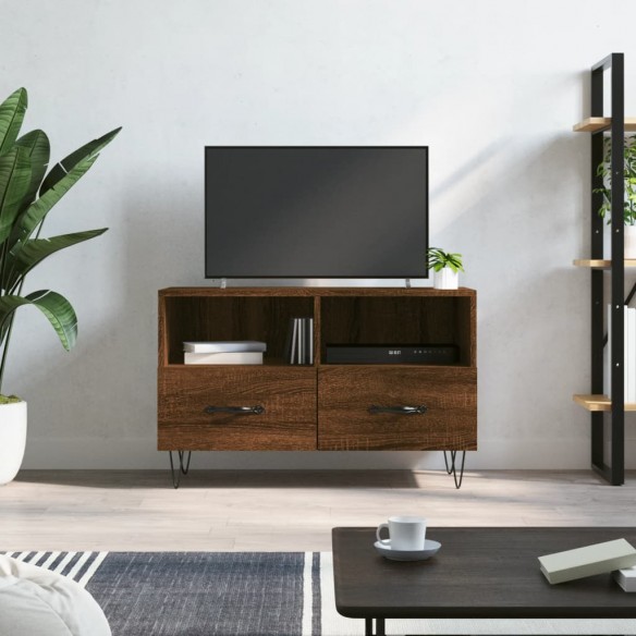 Meuble TV Chêne marron 80x36x50 cm 