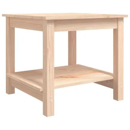 Table basse 50x50x45 cm Bois massif de pin 2