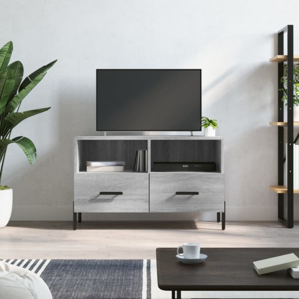 Meuble TV Sonoma gris 80x36x50 cm 