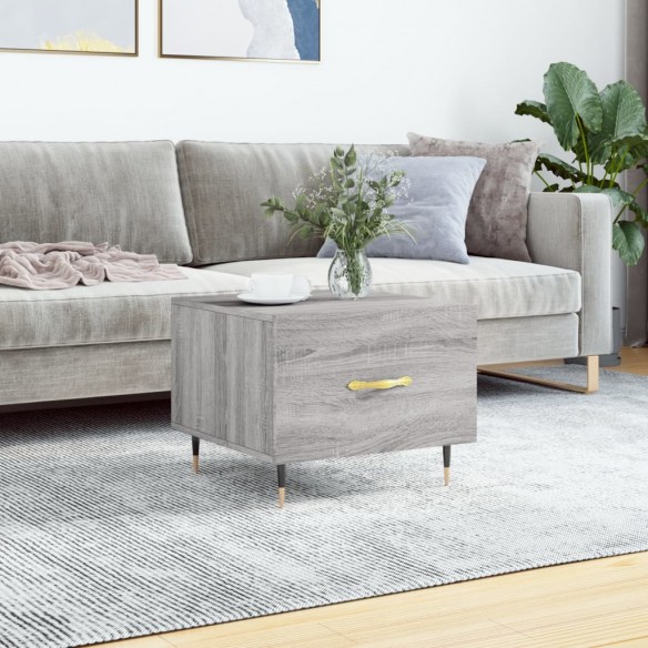 Table basse Sonoma gris 50x50x40 cm 