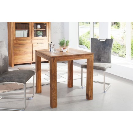 Table salle à manger carrée en bois massif