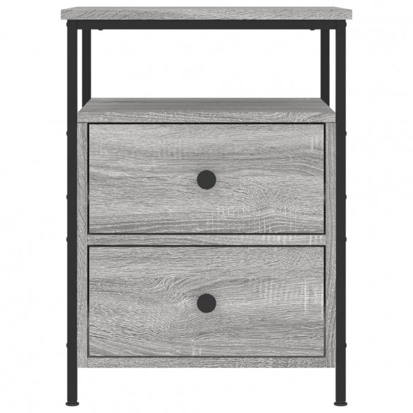 Tables de chevet 2 pcs sonoma gris 44x45x60cm bois d'ingénierie