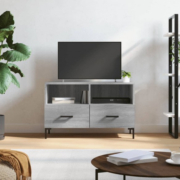 Meuble TV Sonoma gris 80x36x50 cm 