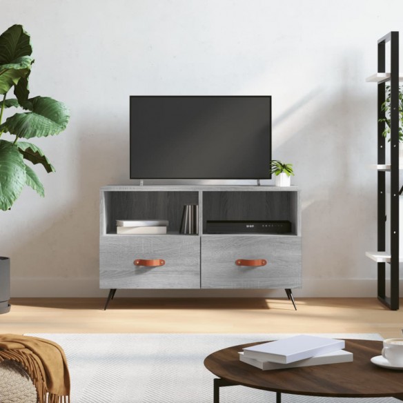 Meuble TV Sonoma gris 80x36x50 cm 