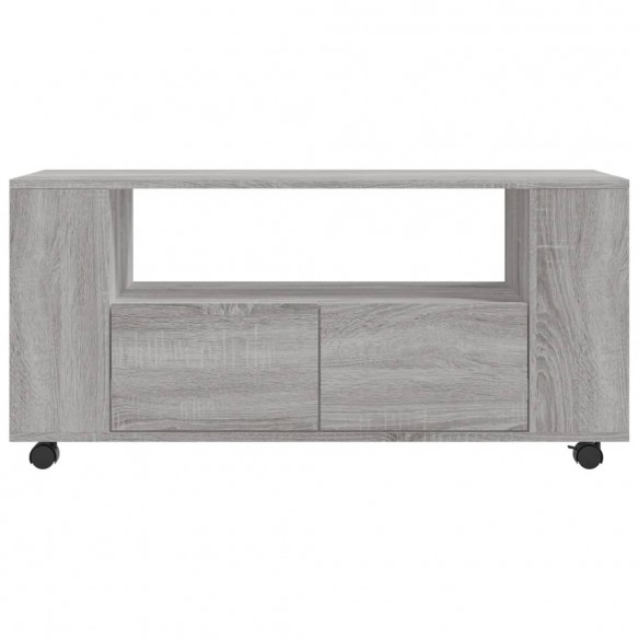 Meuble TV sonoma gris 102x34,5x43 cm bois d'ingénierie