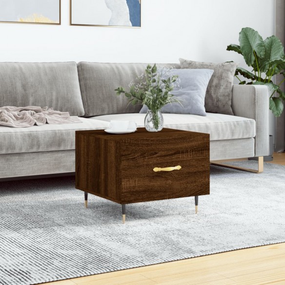 Table basse Chêne marron 50x50x40 cm 