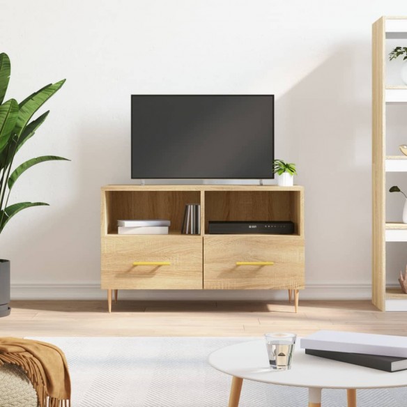 Meuble TV Chêne sonoma 80x36x50 cm 