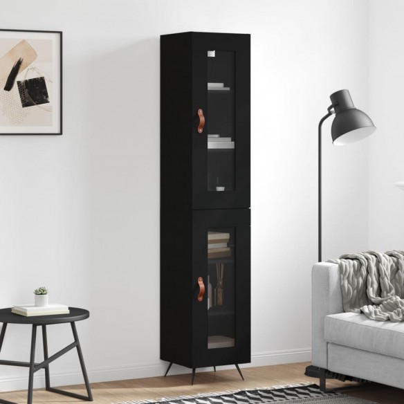 Buffet haut Noir 34,5x34x180 cm 