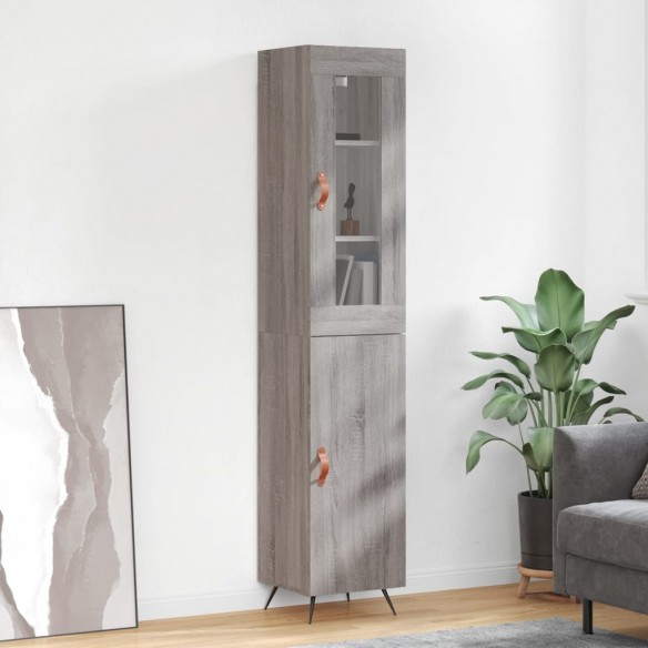 Buffet haut Sonoma gris 34,5x34x180 cm 
