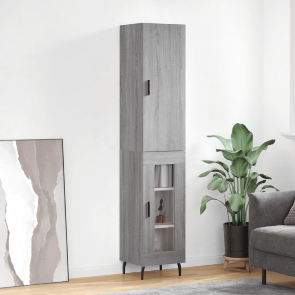 Buffet haut Sonoma gris 34,5x34x180 cm 