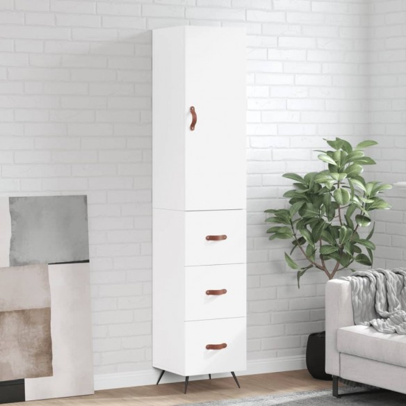 Buffet haut Blanc 34,5x34x180 cm 